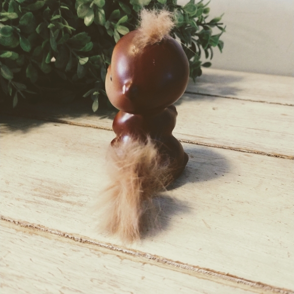 Enesco Vtg Hairy Furry Chipmunk Judgemental Beaver Figurine Kitschy Home Decor - Picture 4 of 6